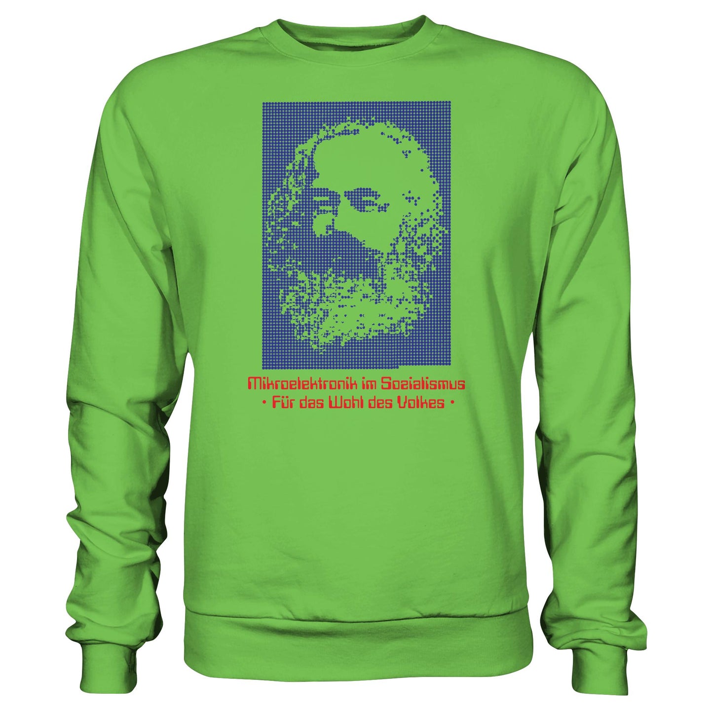 DDR Ostalgie Pullover Unisex • DDR MIKROELEKTRONIK FÜR DAS WOHL DES VOLKES (ORIGINAL POSTER)