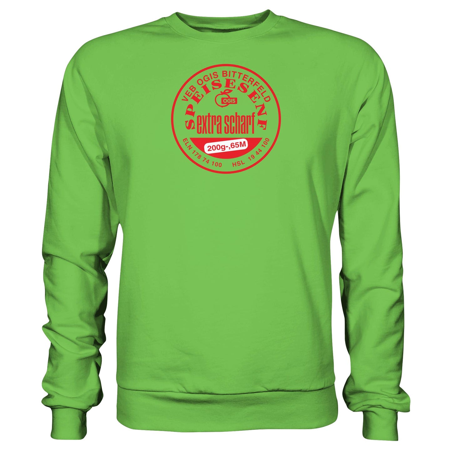DDR Ostalgie Pullover Unisex • VEB OGIS BITTERFELD - SPEISESENF EXTRASCHARF
