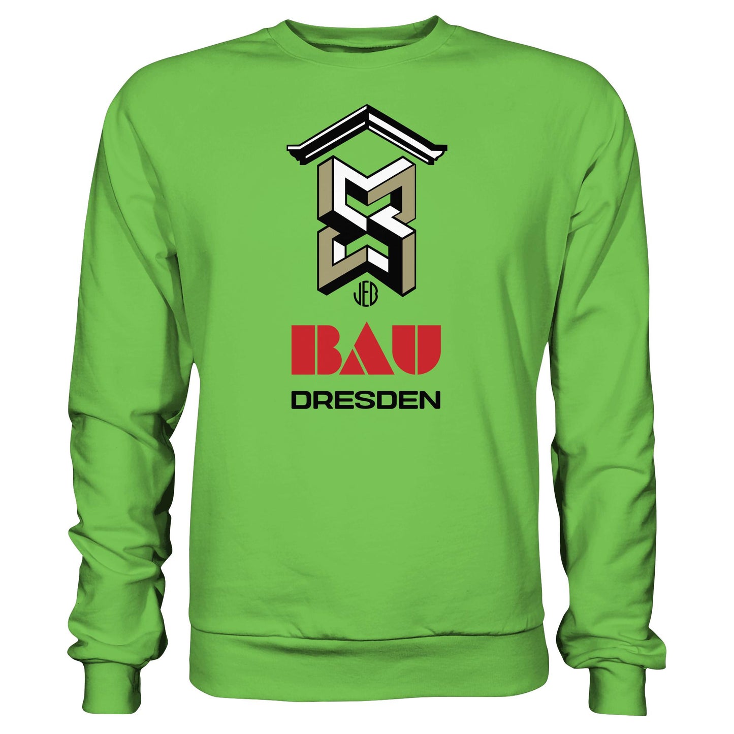 DDR Ostalgie Pullover Unisex • VEB BAU DRESDEN