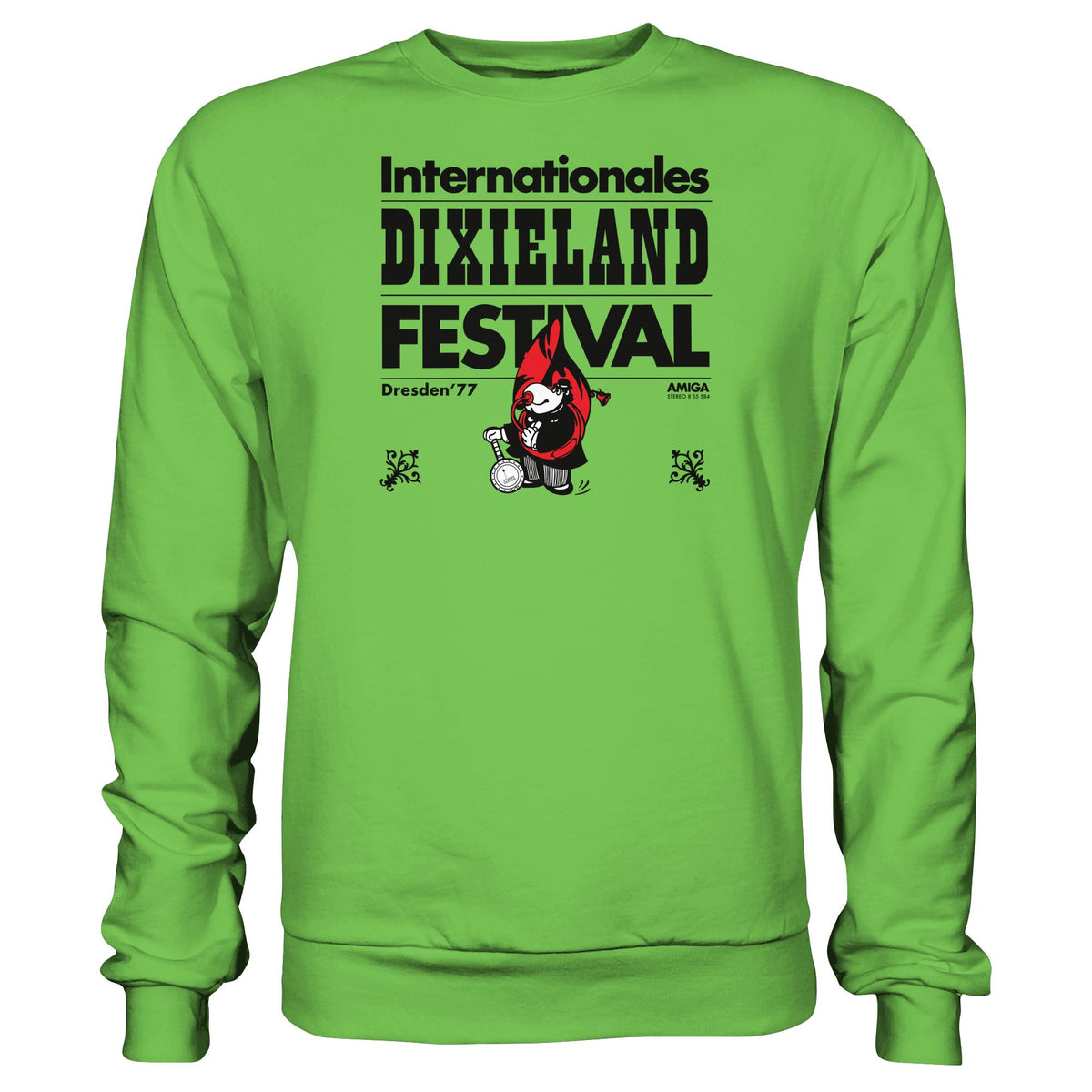 DDR Ostalgie Pullover Unisex • INTERNATIONALES DIXIELAND FESTIVAL DRESDEN 1977