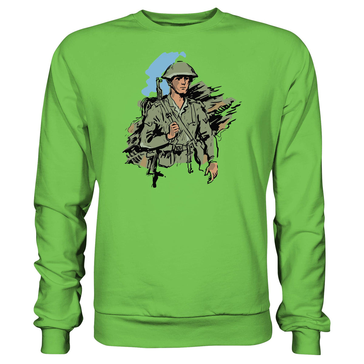 DDR Ostalgie Pullover Unisex • NVA-SOLDAT (ORIGINAL-ILLUSTRATION)