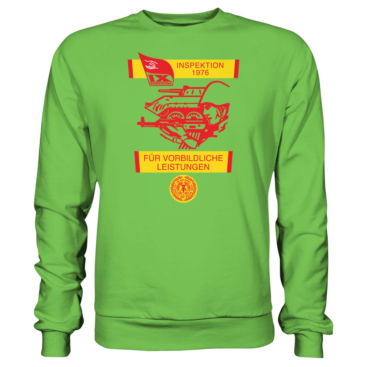 DDR Ostalgie Pullover Unisex • NVA - WIMPEL FÜR VORBILDLICHE LEISTUNGEN 1976