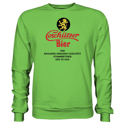 DDR Ostalgie Pullover Unisex • COSCHÜTZER BIER - VEB BRAUER DRESDEN