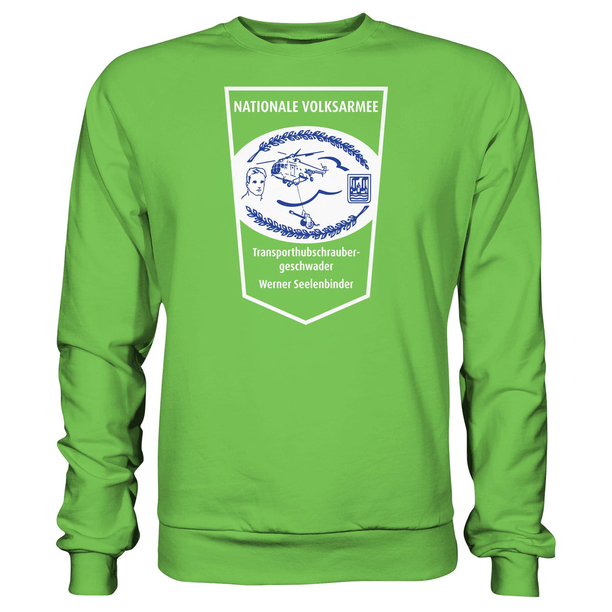 NVA - TRANSPORTHUBSCHRAUBERGESCHWADER WERNER SEELENBINDER • DDR Ostalgie Pullover Unisex