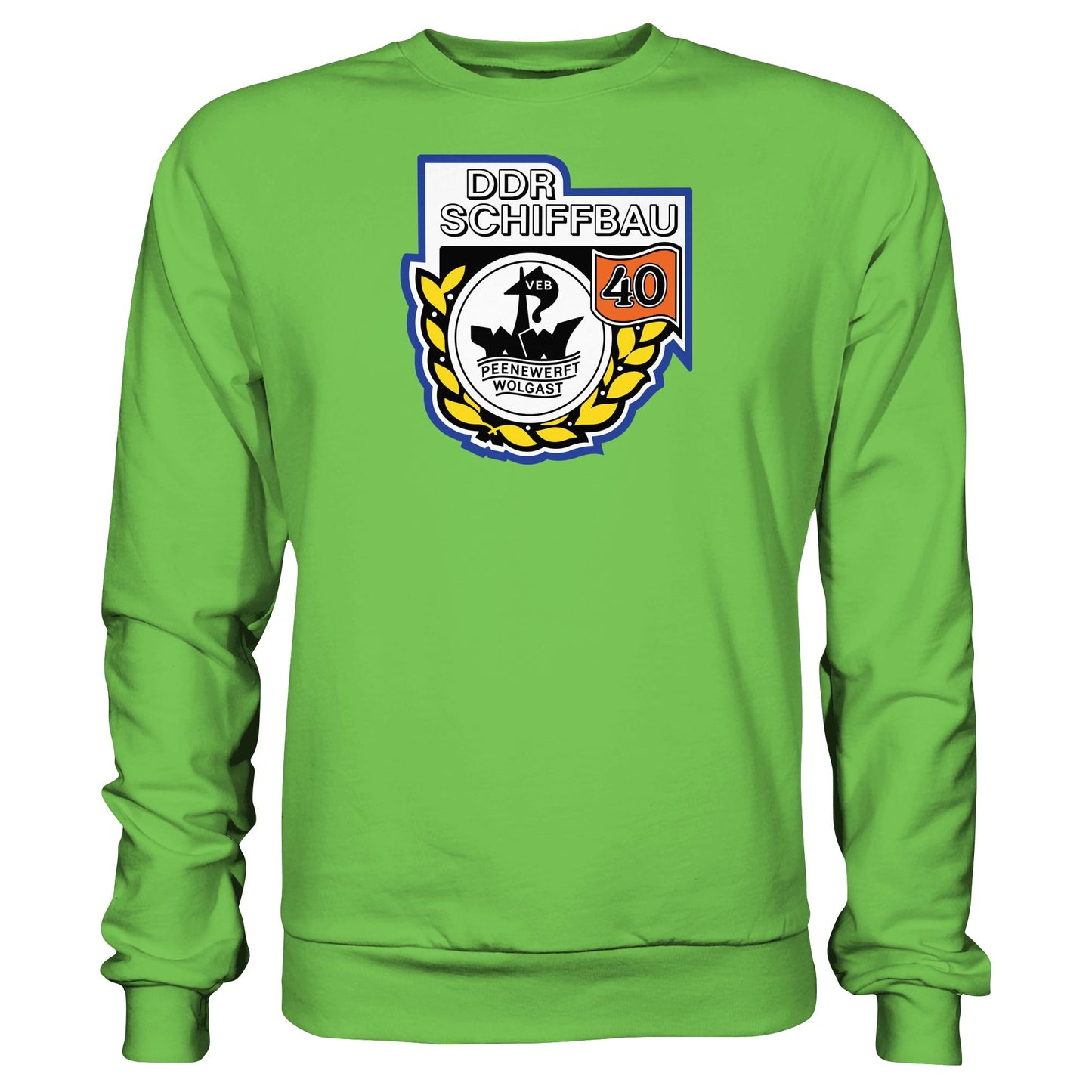 DDR Ostalgie Pullover Unisex • VEB PEENEWERFT WOLGAST, DDR SCHIFFBAU