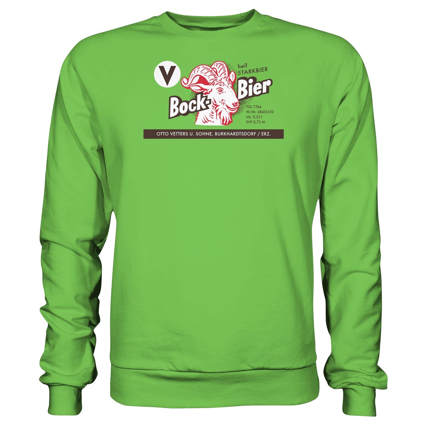 DDR Ostalgie Pullover Unisex • BOCKBIER - OTTO VETTERS ERZGEBIRGE