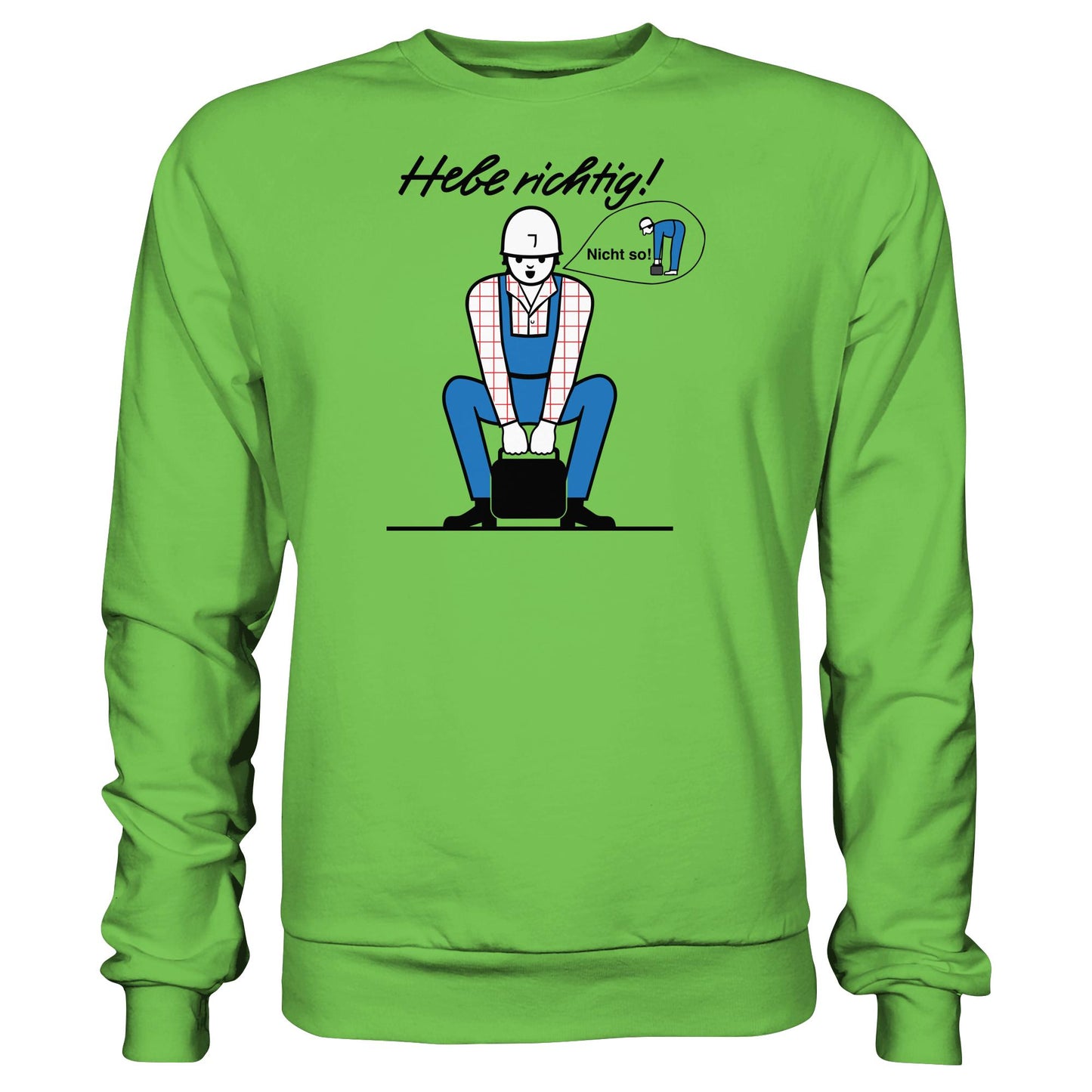 DDR Ostalgie Pullover Unisex • HEBE RICHTIG! (ORIGINAL SCHILD)
