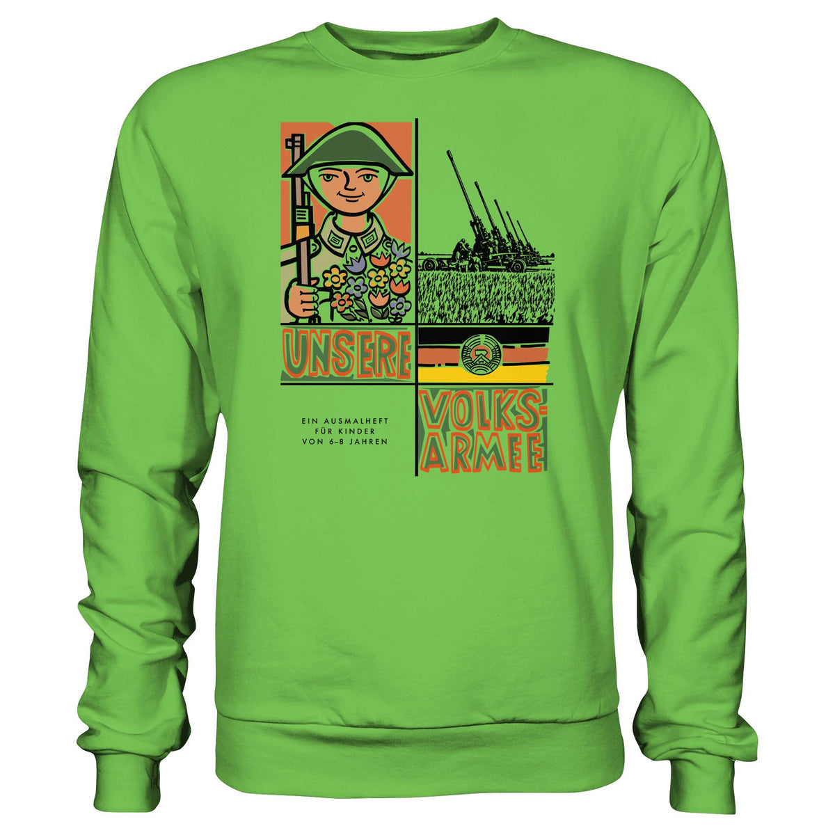 NVA - UNSERE VOLKSARMEE (AUSMALHEFT) | DDR Ostalgie Pullover Unisex
