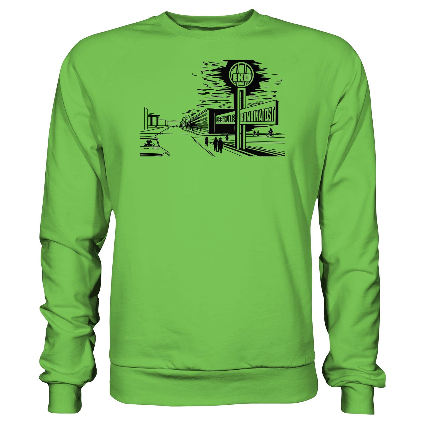 DDR Ostalgie Pullover Unisex • EISENHÜTTENKOMBINAT OST (EKO) - ORIGINAL POSTSTEMPEL
