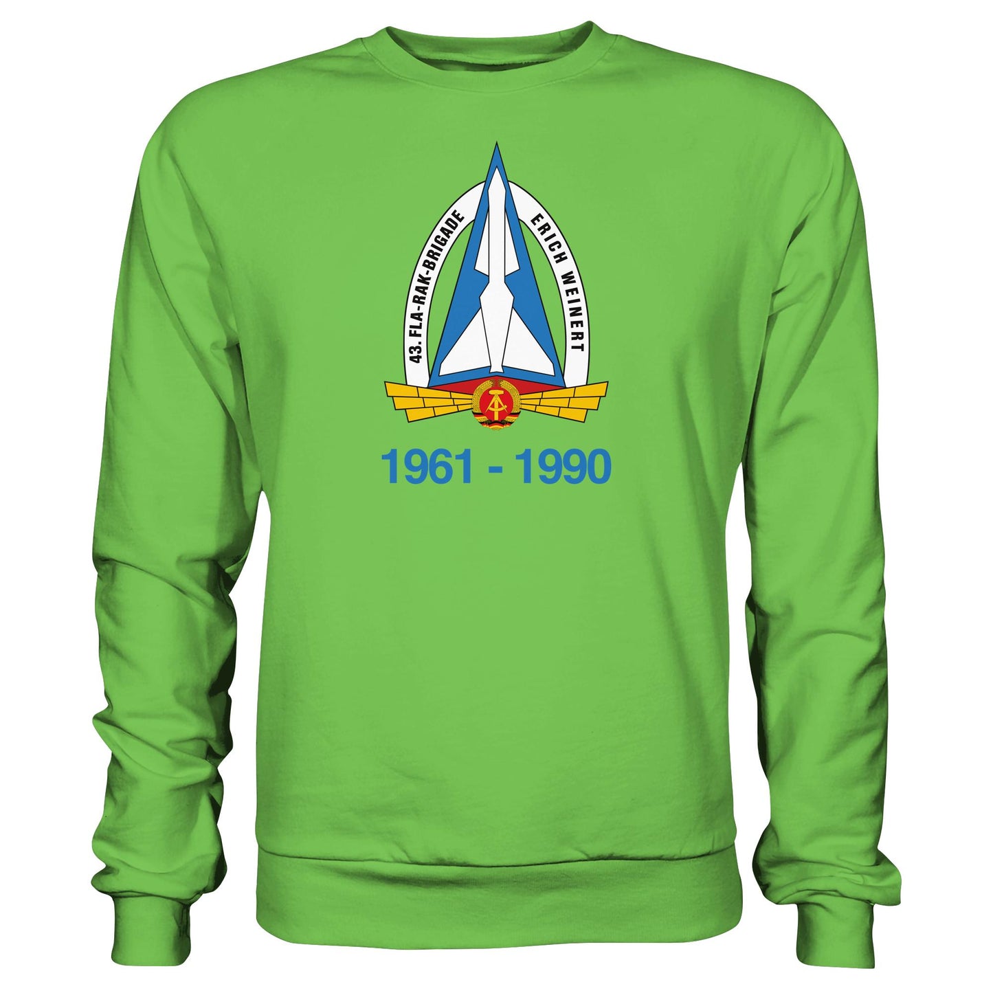 DDR Ostalgie Pullover Unisex • 43. FLA-RAK-BRIGADE ERICH WEINERT