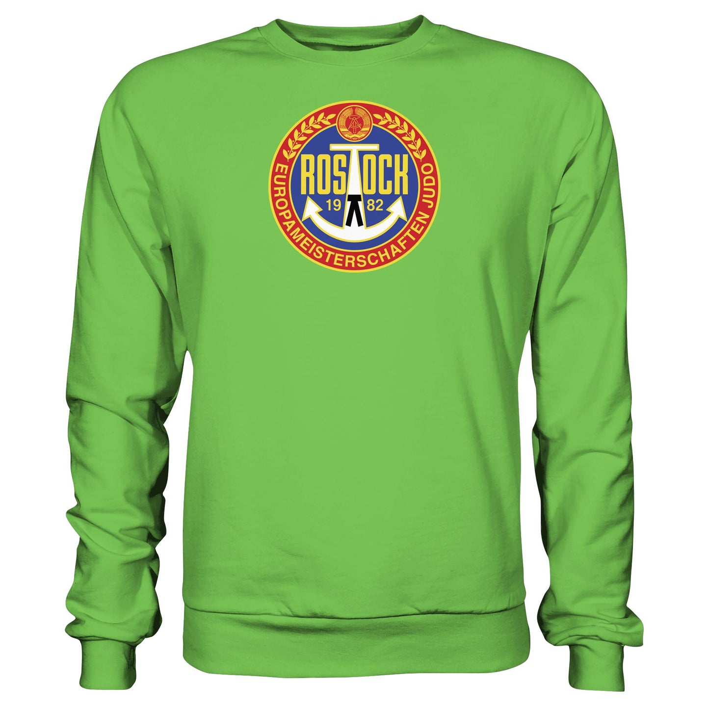 DDR Ostalgie Pullover Unisex • EUROPAMEISTERSCHAFTEN IM JUDO - ROSTOCK 1982