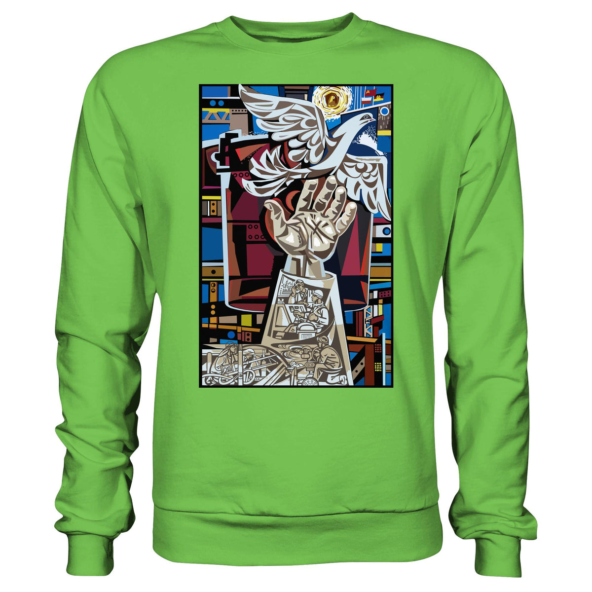 DDR Ostalgie Kapuze / Hoodie Unisex • WALTER WOMACKA - MOSAIK MAGISTRALE EISENHÜTTENSTADT (1965)