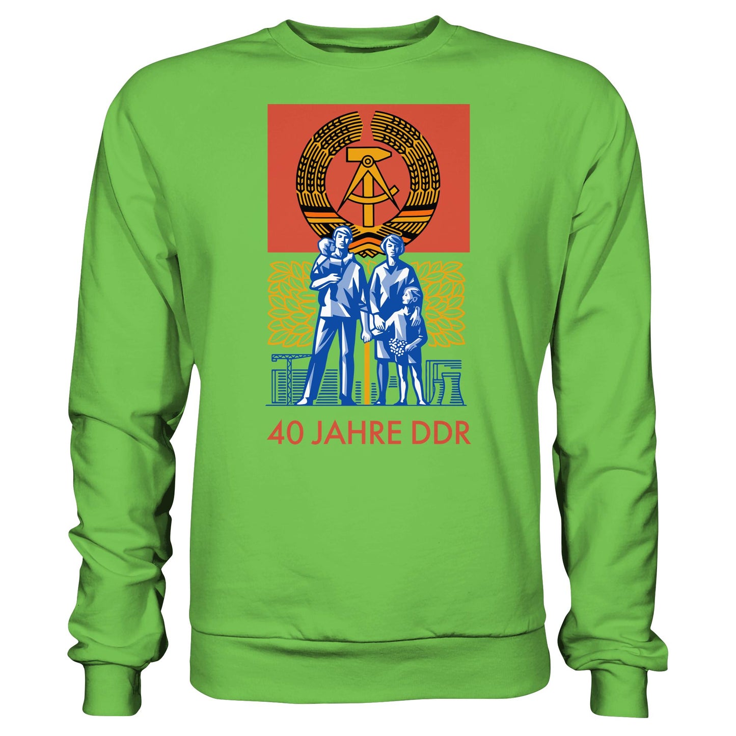 DDR Ostalgie Pullover Unisex • 40 JAHRE DDR (BRIEFMARKE)