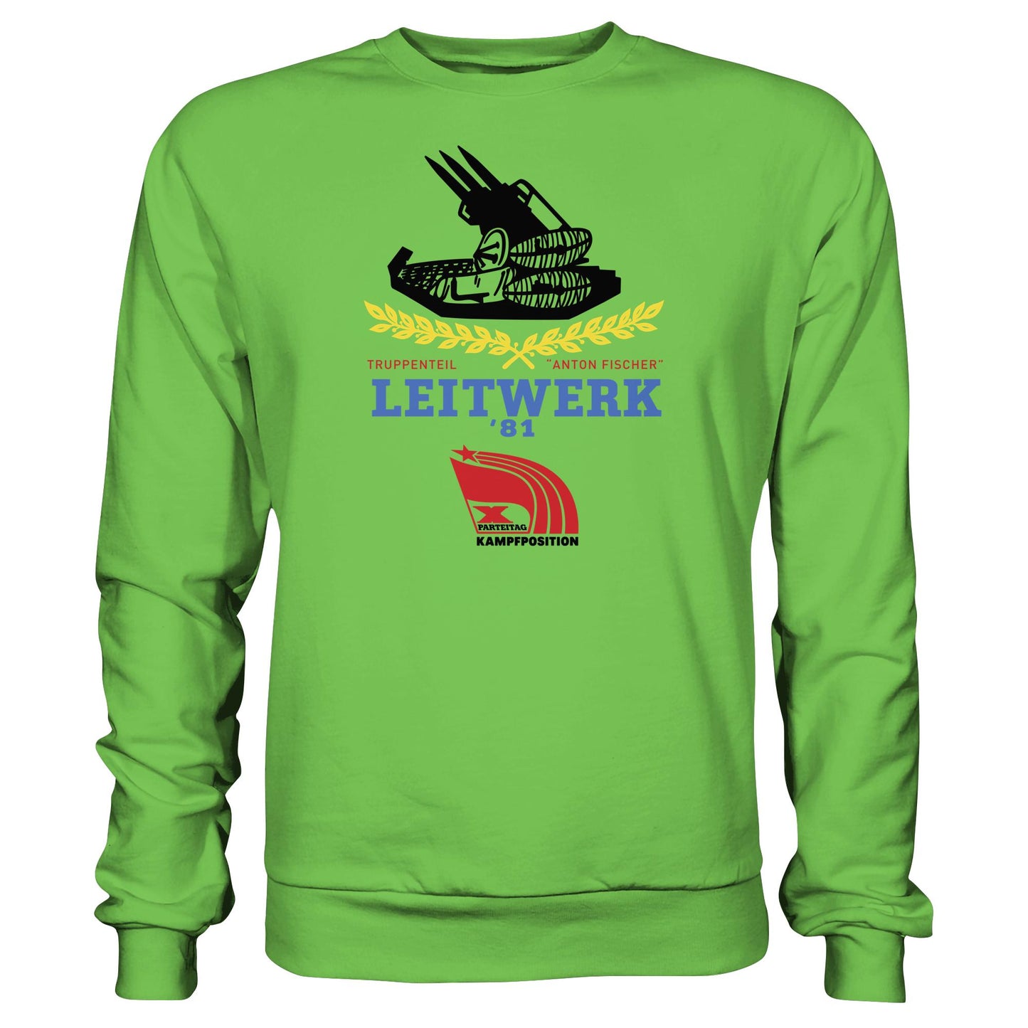 DDR Ostalgie Pullover Unisex • LEITWERK 81, TRUPPENTEIL ANTON FISCHER