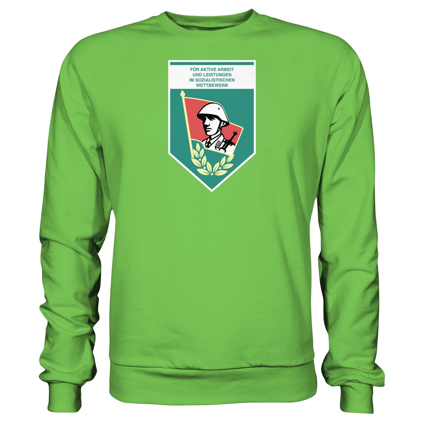 DDR Ostalgie Pullover Unisex • FÜR AKTIVE LEISTUNG UND ARBEIT (ORIGINAL WIMPEL)