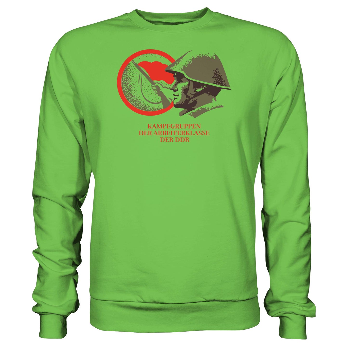 DDR Ostalgie Pullover Unisex • KAMPFGRUPPEN DER ARBEITERKLASSE (ORIGINAL BRIEFMARKE)