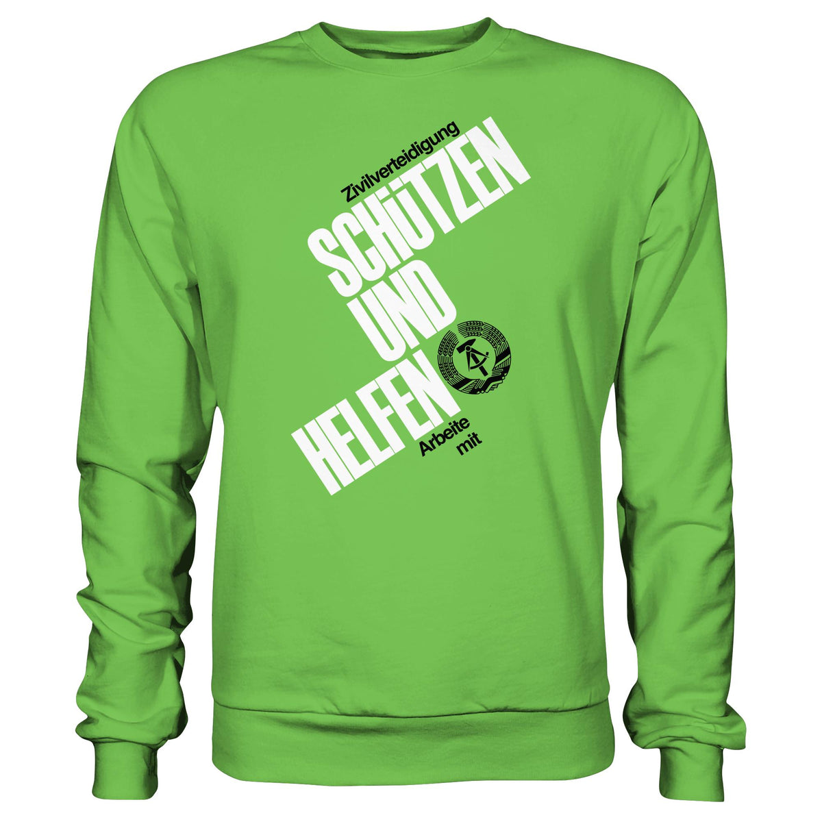 DDR-ZIVILVERTEIDIGUNG (ORIGINAL-PLAKAT) | DDR Ostalgie Pullover Unisex