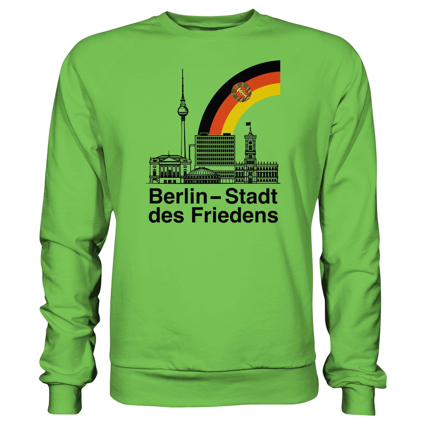 DDR Ostalgie Pullover Unisex • BERLIN - STADT DES FRIEDENS (ORIGINAL POSTSTEMPEL)