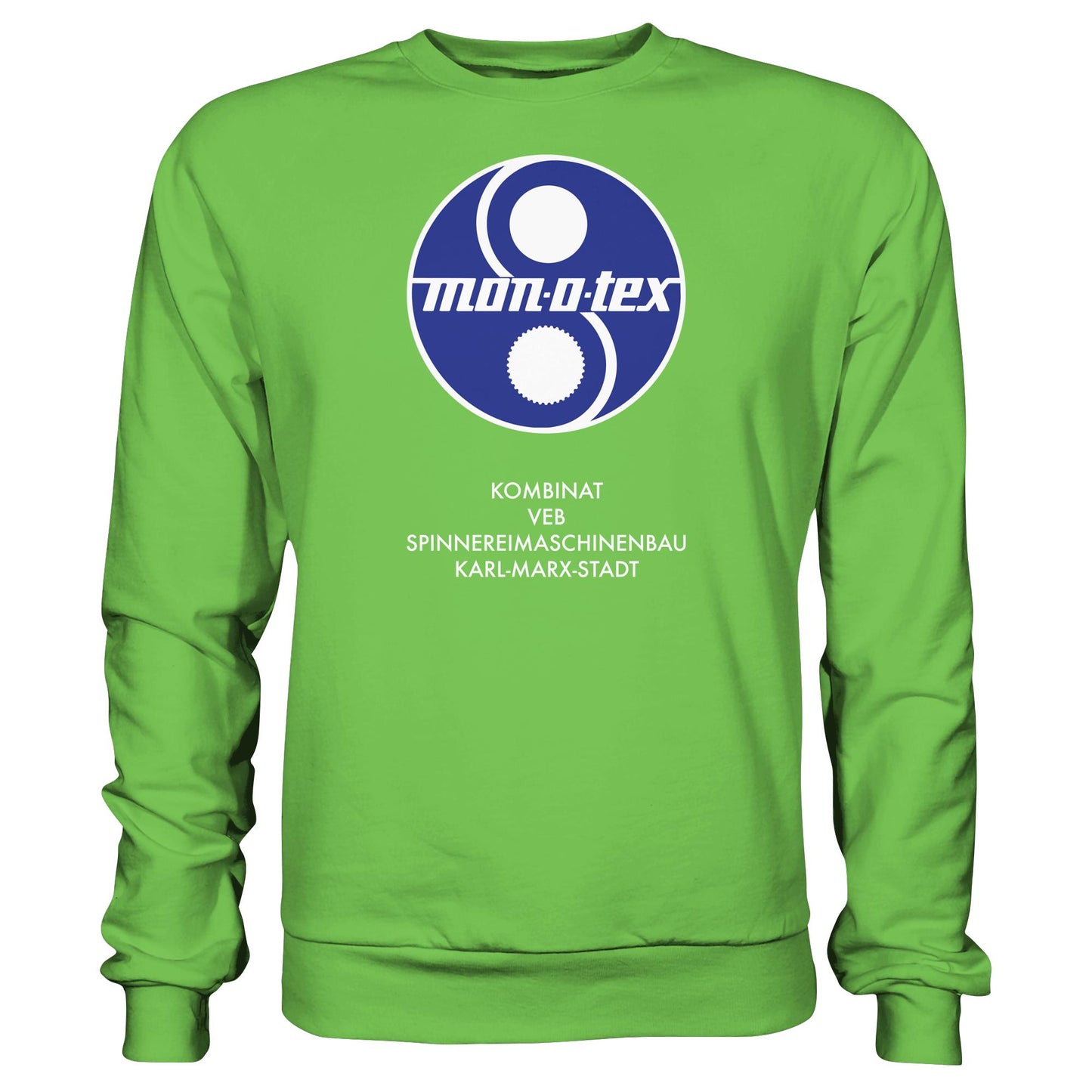 DDR Ostalgie Pullover Unisex • MONOTEX VEB KOMBINAT SPINNEREIMASCHINENBAU KARL-MARX-STADT