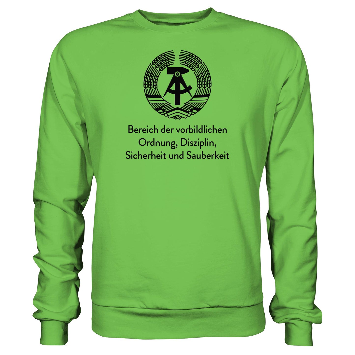 DDR Ostalgie Pullover Unisex • BEREICH DER VORBILDLICHEN ORDNUNG (ORIGINAL SCHILD)