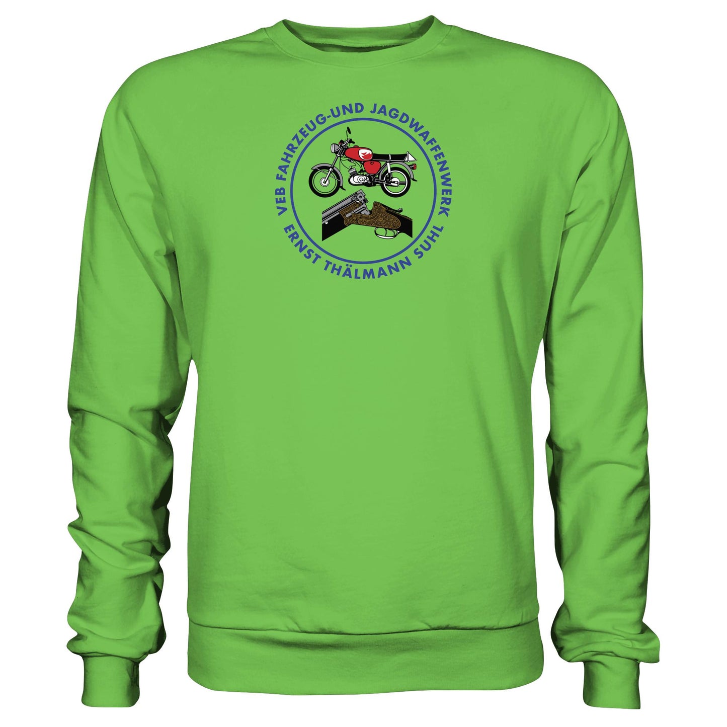 DDR Ostalgie Pullover Unisex • VEB SUHL ERNST-THÄLMANN-WERK (LOGO 1980ER)