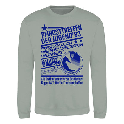 PULLOVER UNISEX • PFINGSTTREFFEN 1983 - GEGEN NATO-WAFFEN - ORIGINAL ILLUSTRATION