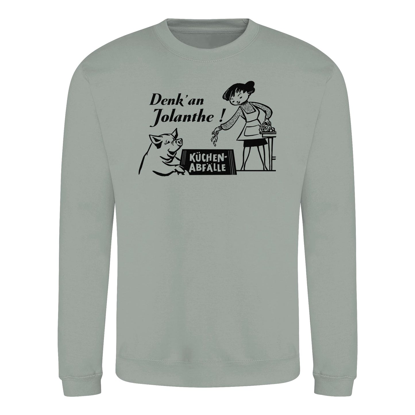 DDR Ostalgie Pullover Unisex • DENK' AN JOLANTHE! KÜCHENABFÄLLE - ORIGINAL ILLUSTRATION