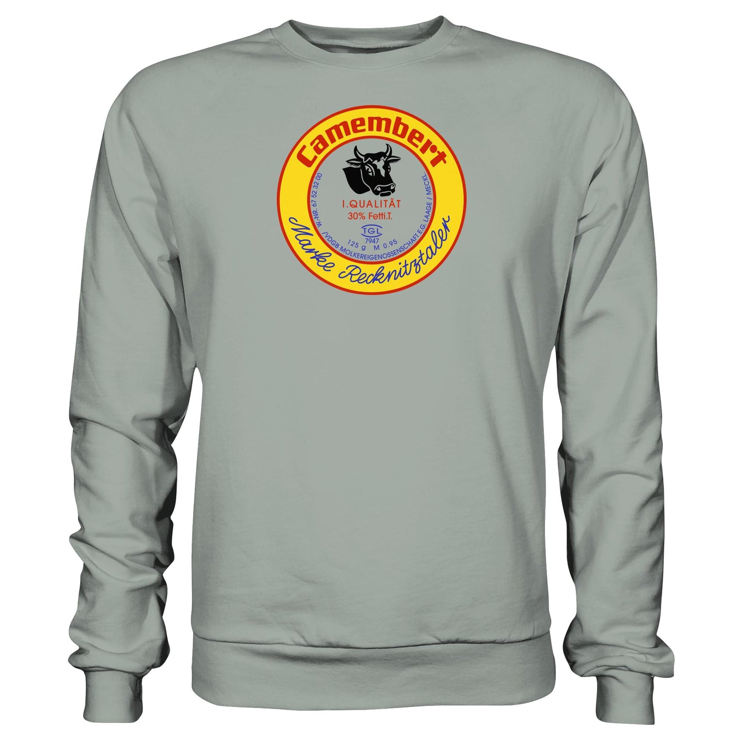 DDR Ostalgie Pullover Unisex • RECKNITZTALER CAMEMBERT - MOLKEREIGENOSSENSCHAFT LAAGE