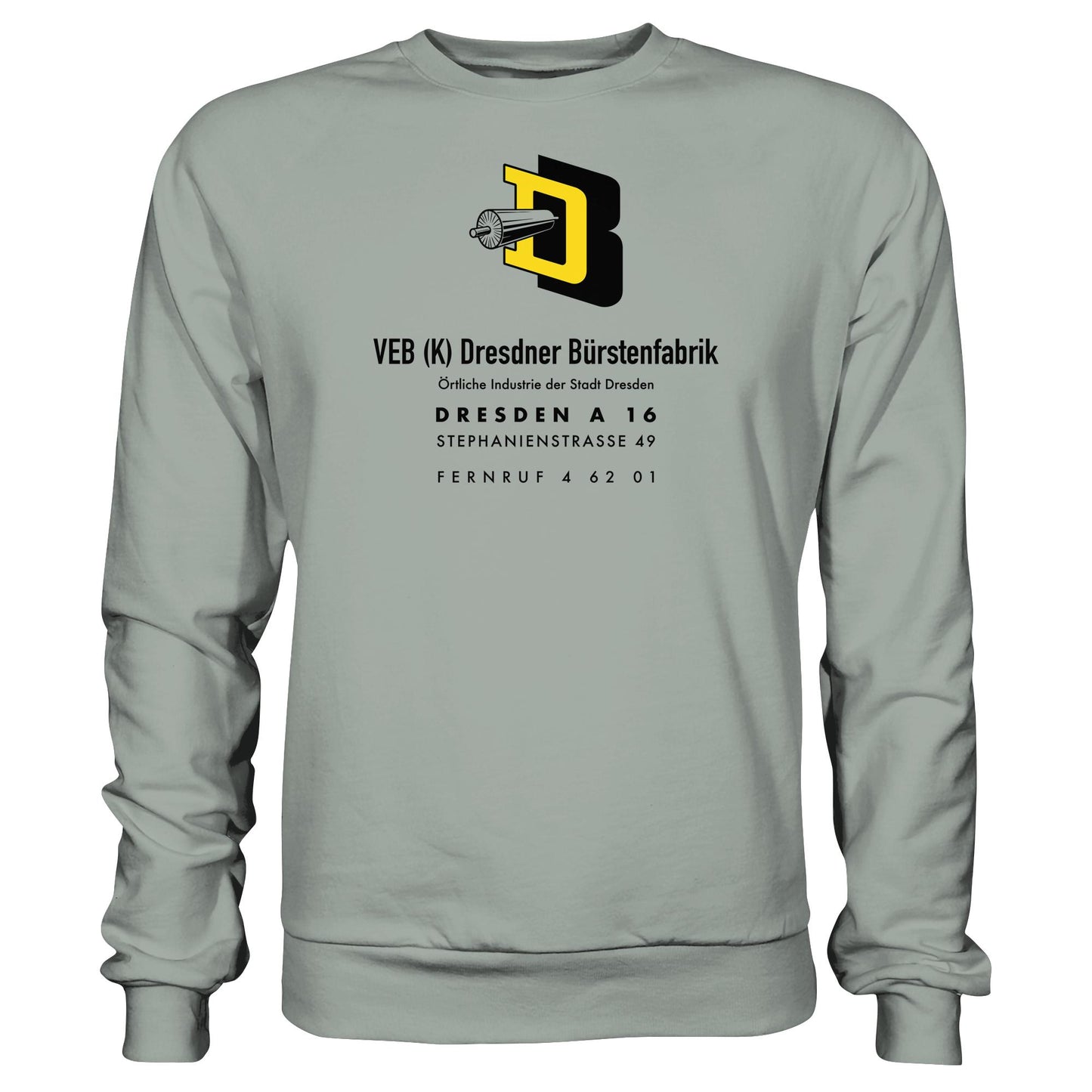 DDR Ostalgie Pullover Unisex • VEB DRESDNER BÜRSTENFABRIK