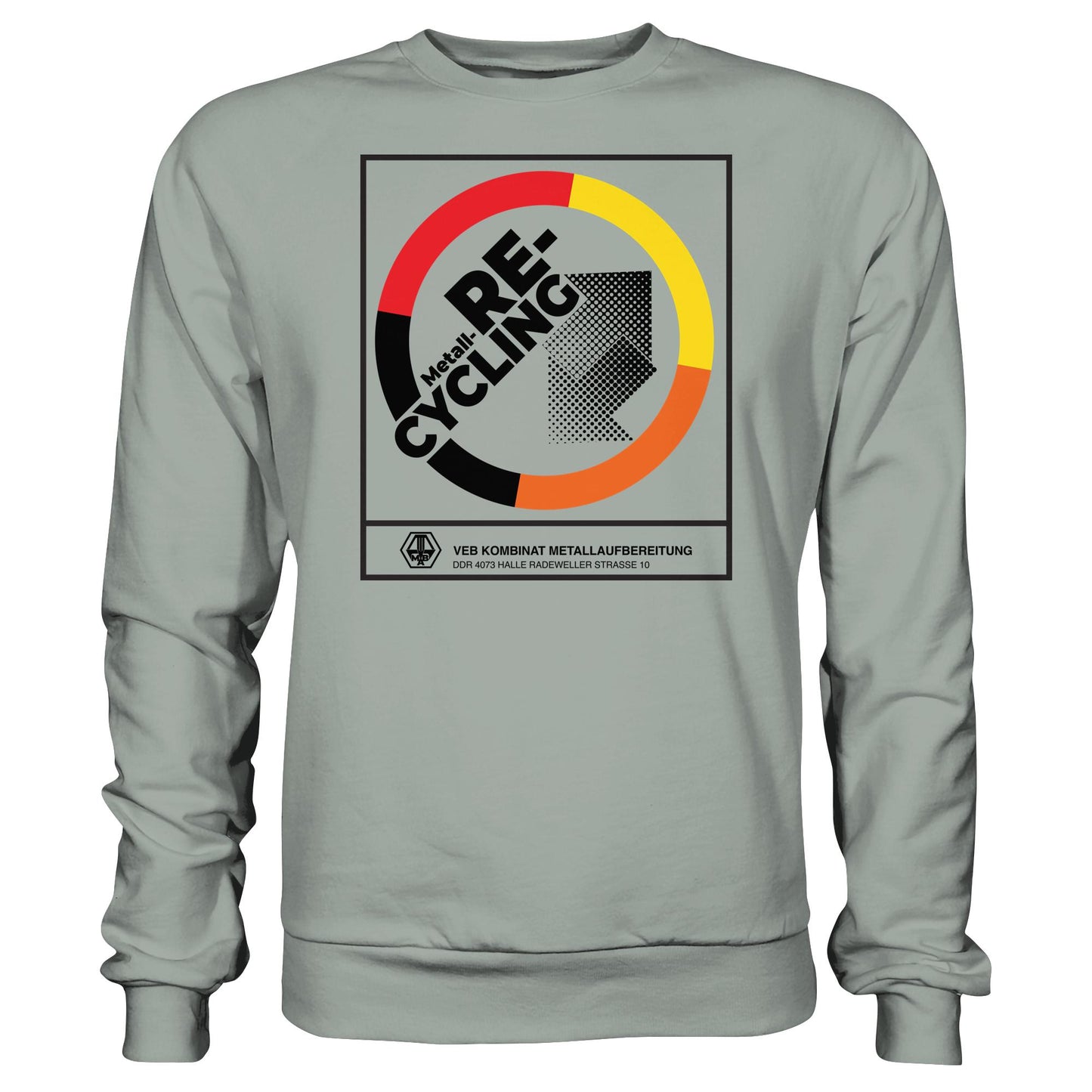 DDR Ostalgie Pullover Unisex • VEB KOMBINAT METALLAUFBEREITUNG HALLE