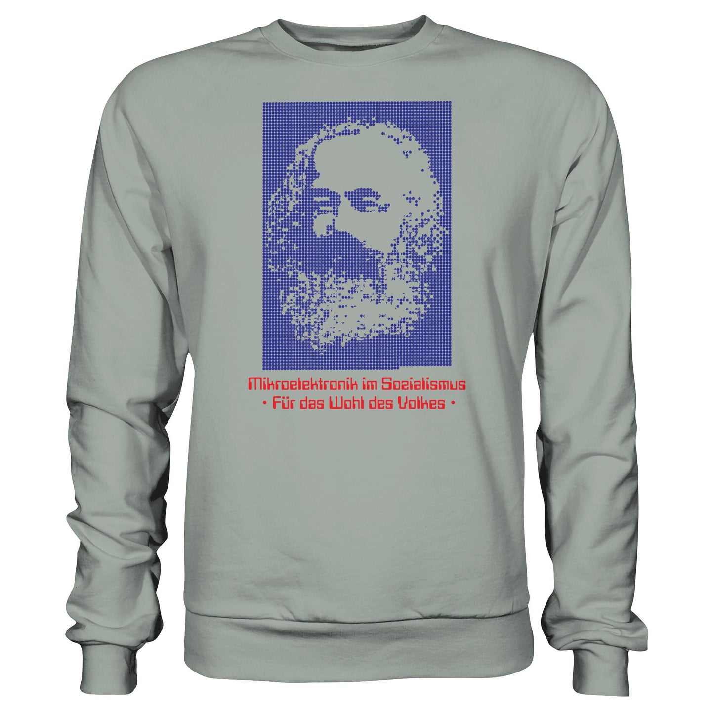 DDR Ostalgie Pullover Unisex • DDR MIKROELEKTRONIK FÜR DAS WOHL DES VOLKES (ORIGINAL POSTER)