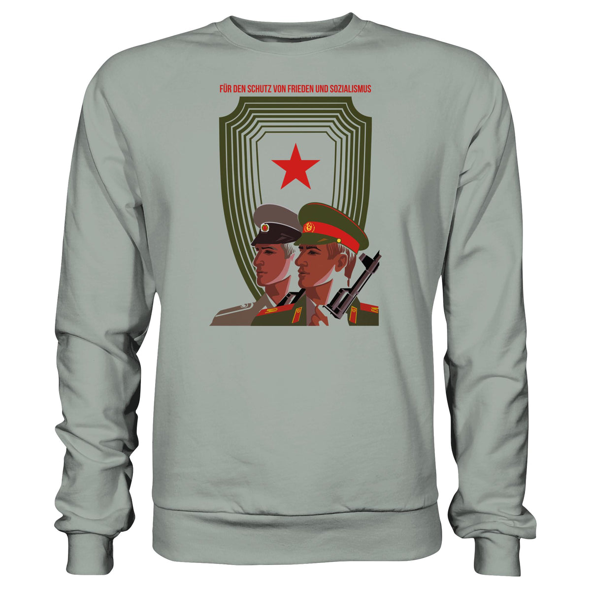 DDR Ostalgie Pullover Unisex • NVA UND CA - FÜR DEN SCHUTZ VON FRIEDEN