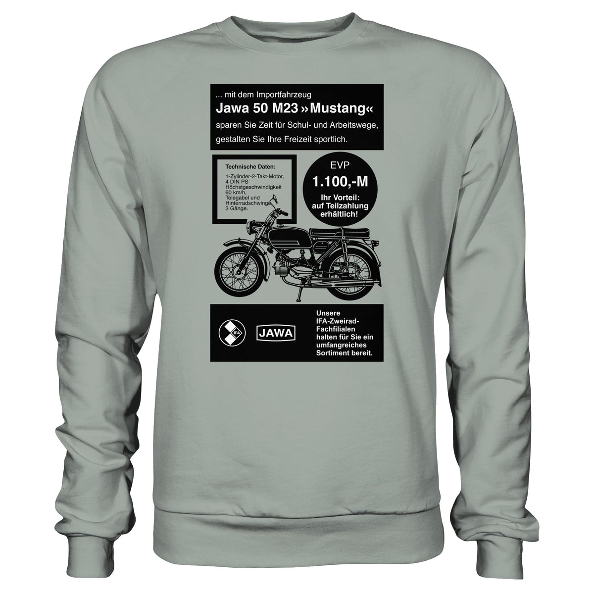 DDR Ostalgie Pullover Unisex • JAWA 50 M23 (ORIGINAL-PLAKAT)