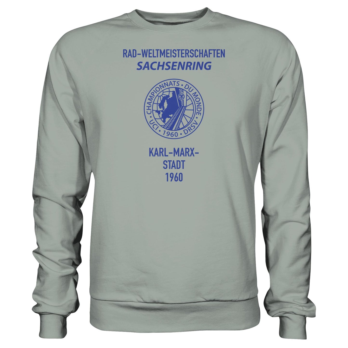 DDR Ostalgie Pullover Unisex •  RADWELTMEISTERSCHAFTEN SACHSENRING, KARL-MARX-STADT 1960