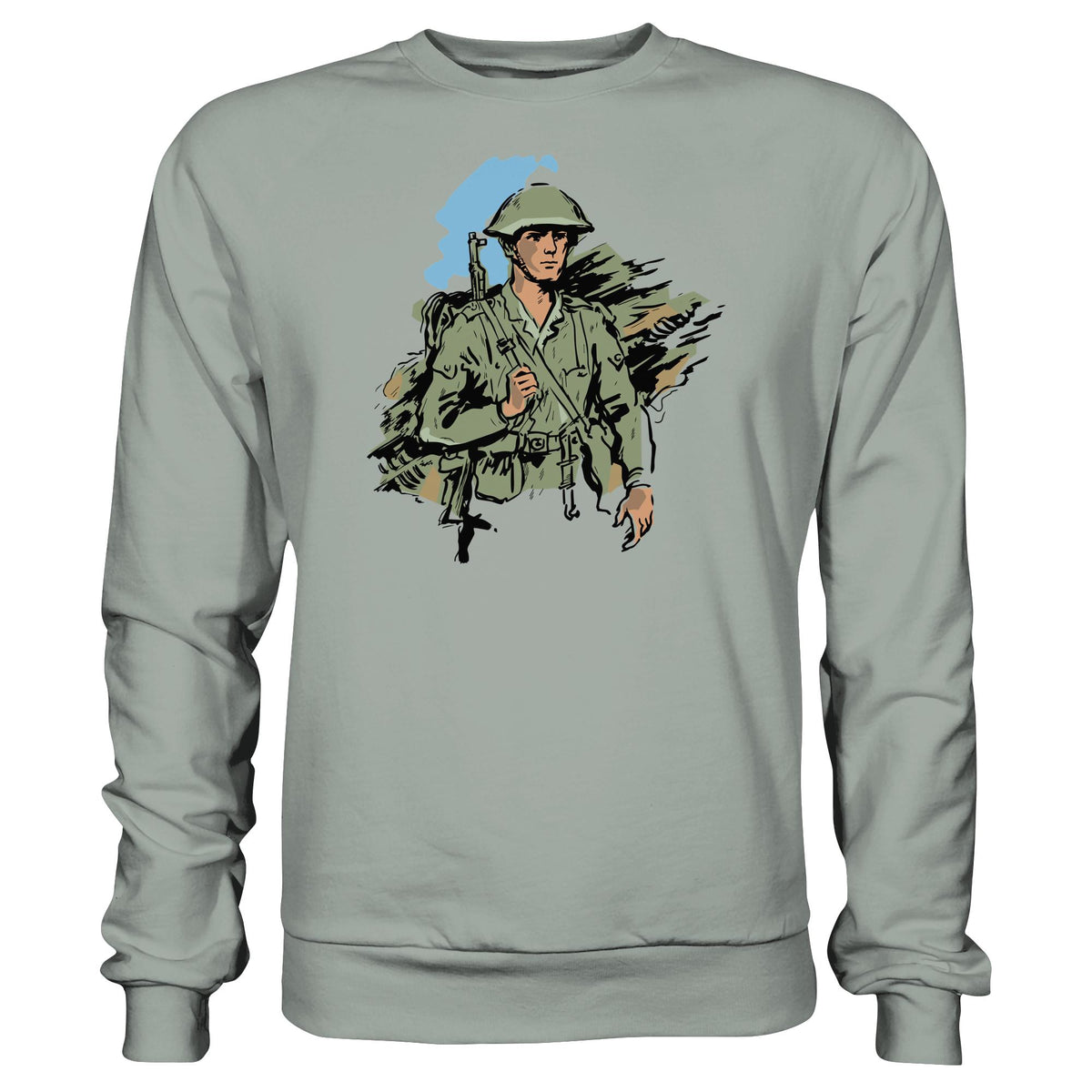 DDR Ostalgie Pullover Unisex • NVA-SOLDAT (ORIGINAL-ILLUSTRATION)