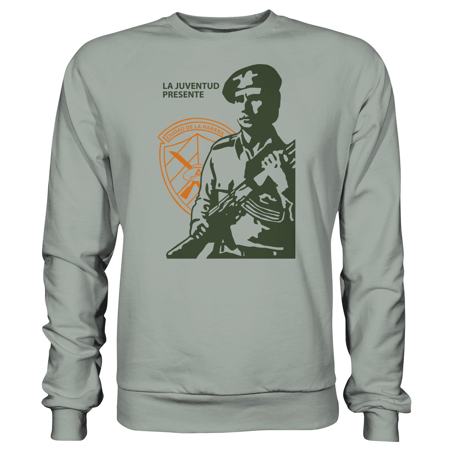 DDR Ostalgie Pullover Unisex • LA JUVENTUD PRESENTE CIUDAD DE LA HABANA (DIE JUGEND HAVANNAS IST AKTIV)