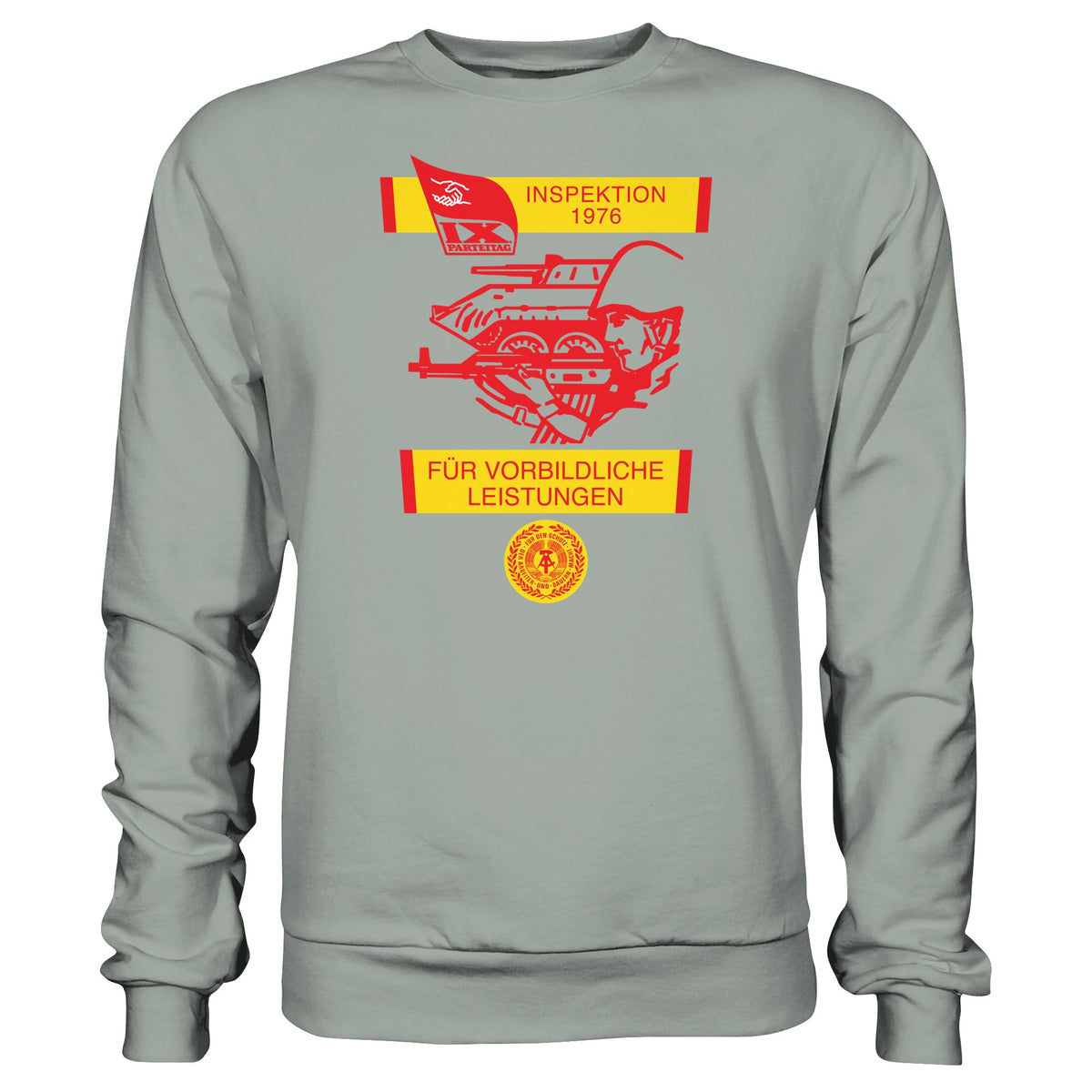 DDR Ostalgie Pullover Unisex • NVA - WIMPEL FÜR VORBILDLICHE LEISTUNGEN 1976