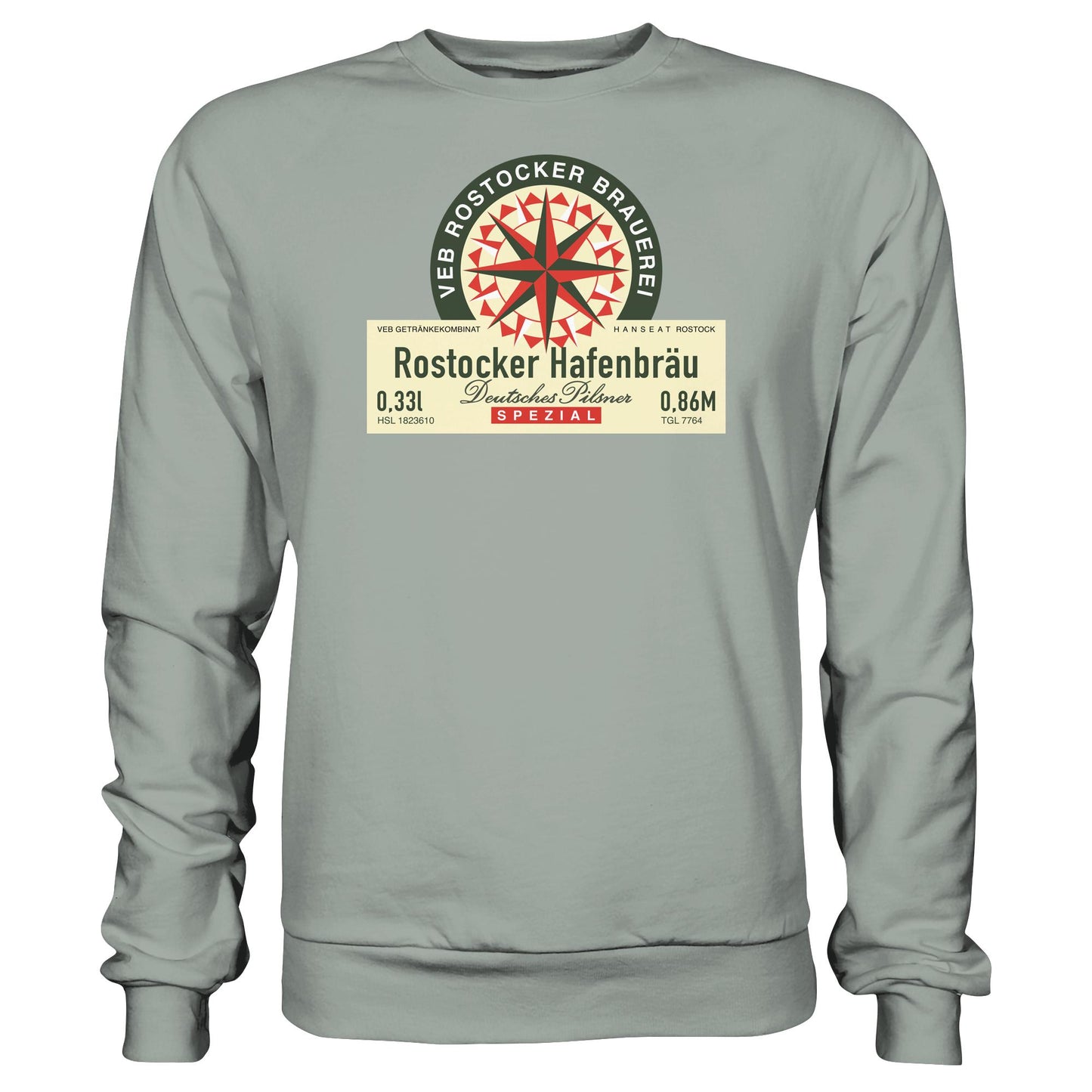 DDR Ostalgie Pullover Unisex • VEB GETRÄNKEKOMBINAT HANSEAT ROSTOCK - HAFENBRÄU