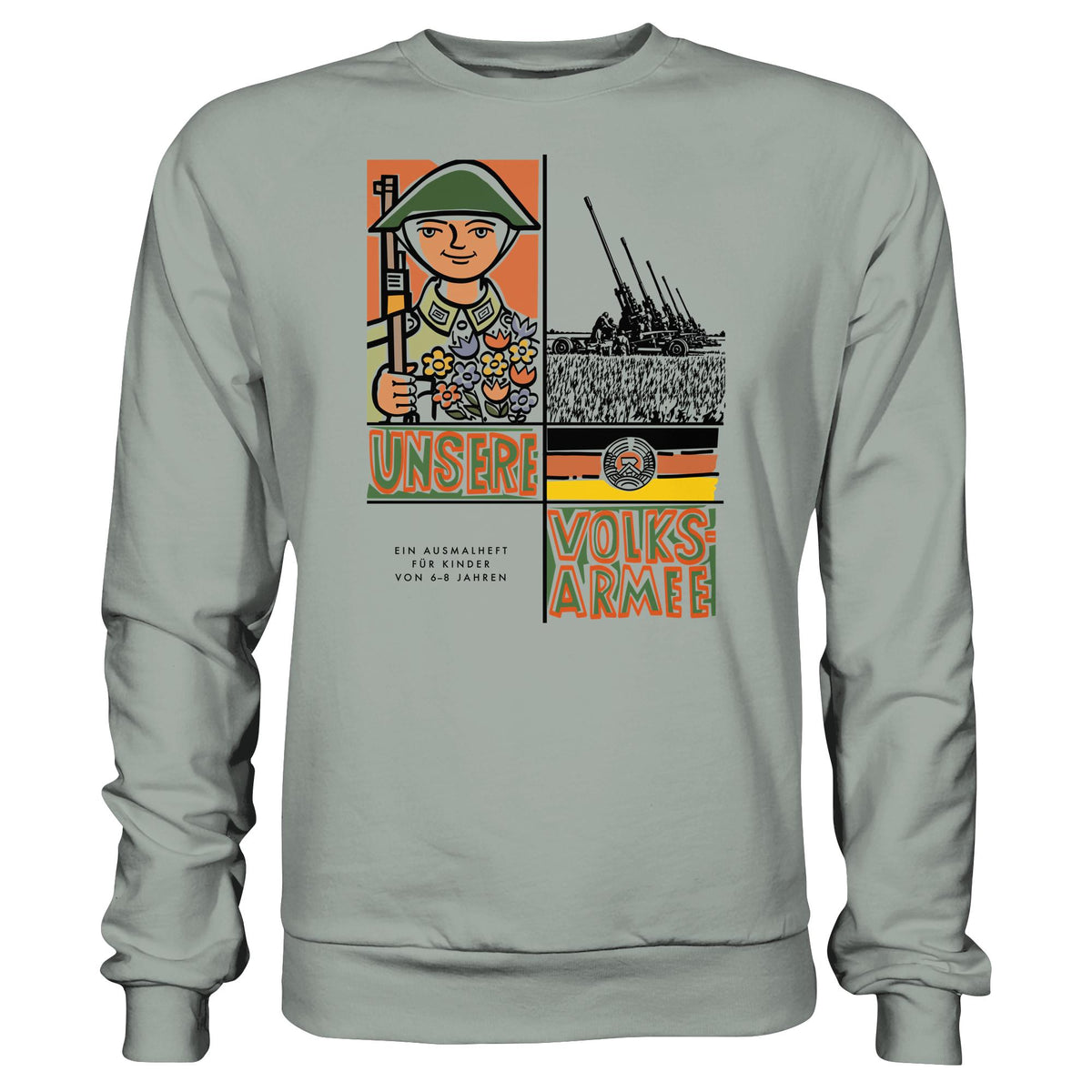 NVA - UNSERE VOLKSARMEE (AUSMALHEFT) | DDR Ostalgie Pullover Unisex