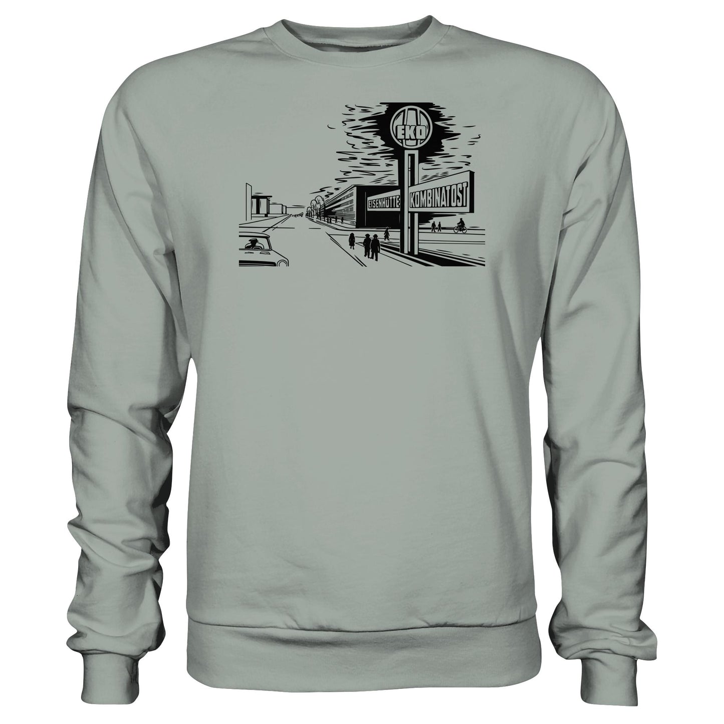 DDR Ostalgie Pullover Unisex • EISENHÜTTENKOMBINAT OST (EKO) - ORIGINAL POSTSTEMPEL