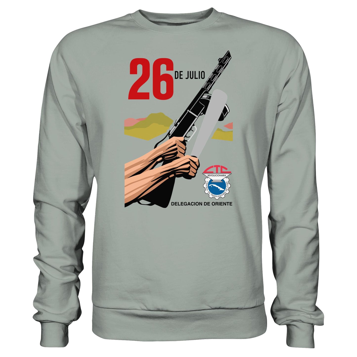 DDR Ostalgie Pullover Unisex • BEWEGUNG DES 26. JULI, KUBA (ORIGINAL POSTER)