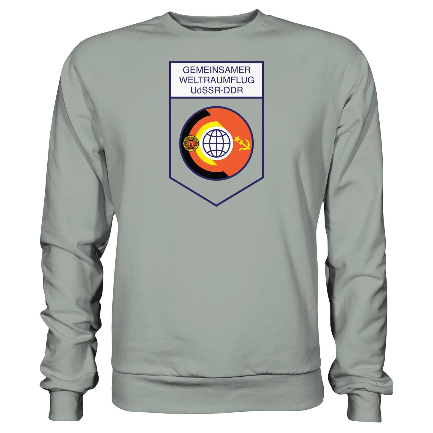 DDR Ostalgie Pullover Unisex • GEMEINSAMER WELTRAUMFLUG UDSSR-DDR (ORIGINAL WIMPEL)