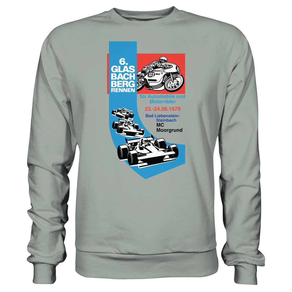 DDR Ostalgie Pullover Unisex • 6. GLASBACHBERGRENNEN 1979