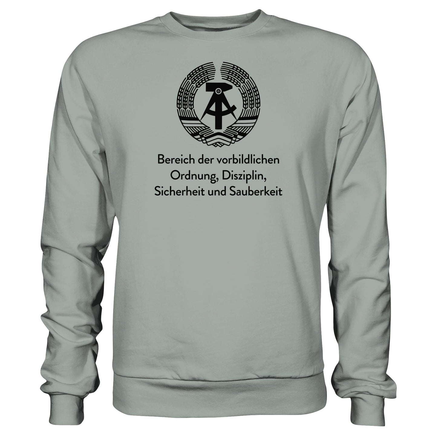 DDR Ostalgie Pullover Unisex • BEREICH DER VORBILDLICHEN ORDNUNG (ORIGINAL SCHILD)