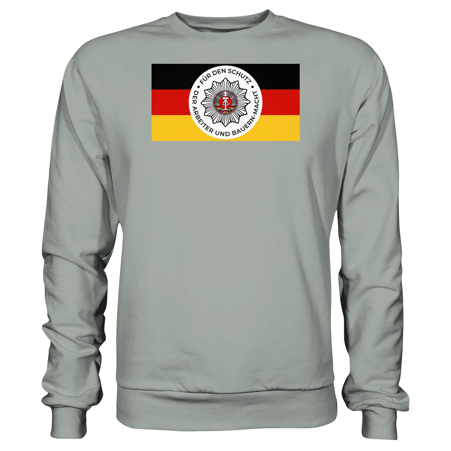 DDR Ostalgie Pullover Unisex • NVA - FÜR DEN SCHUTZ DER ARBEITER- UND BAUERNMACHT (ORIGINAL BANDEROLE)