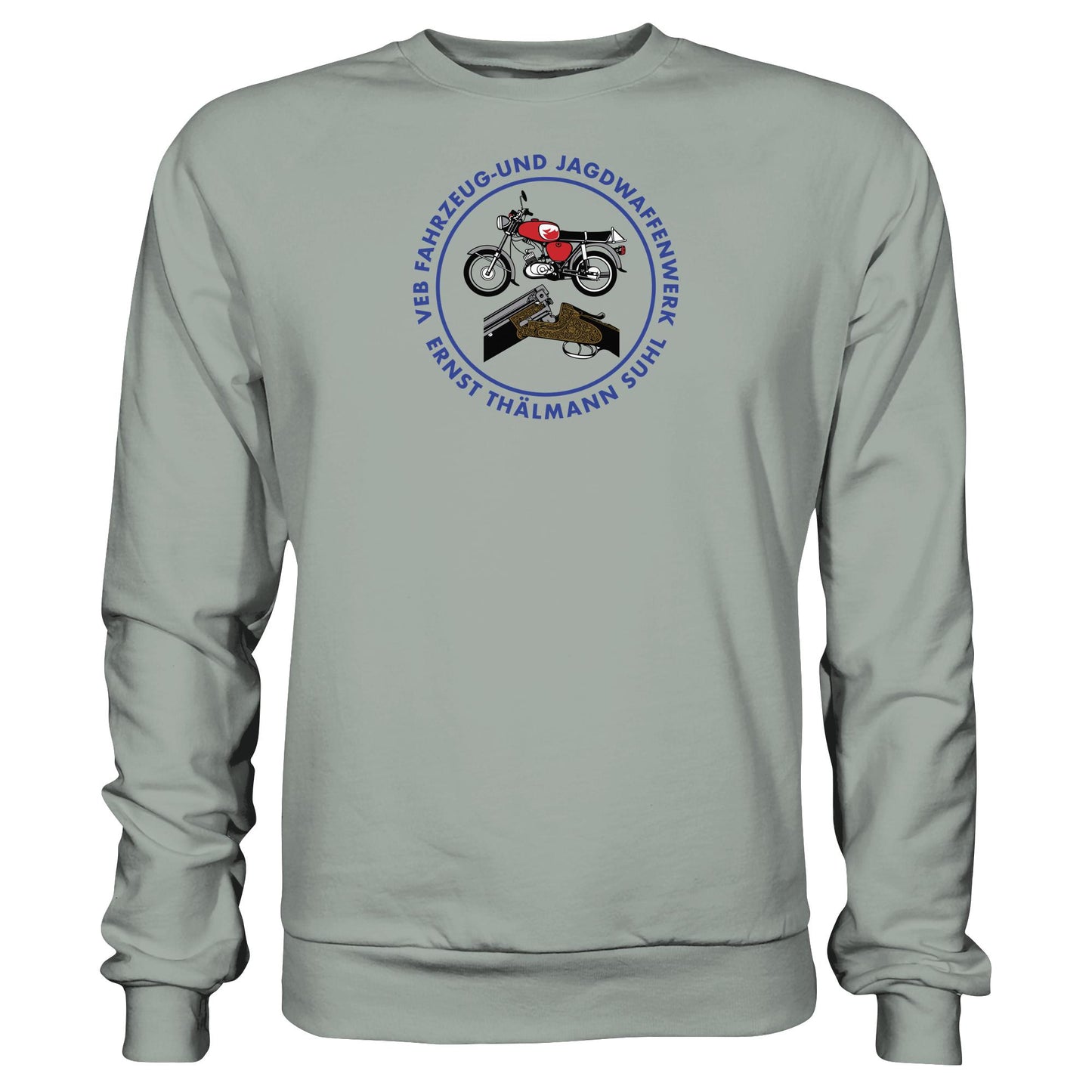 DDR Ostalgie Pullover Unisex • VEB SUHL ERNST-THÄLMANN-WERK (LOGO 1980ER)