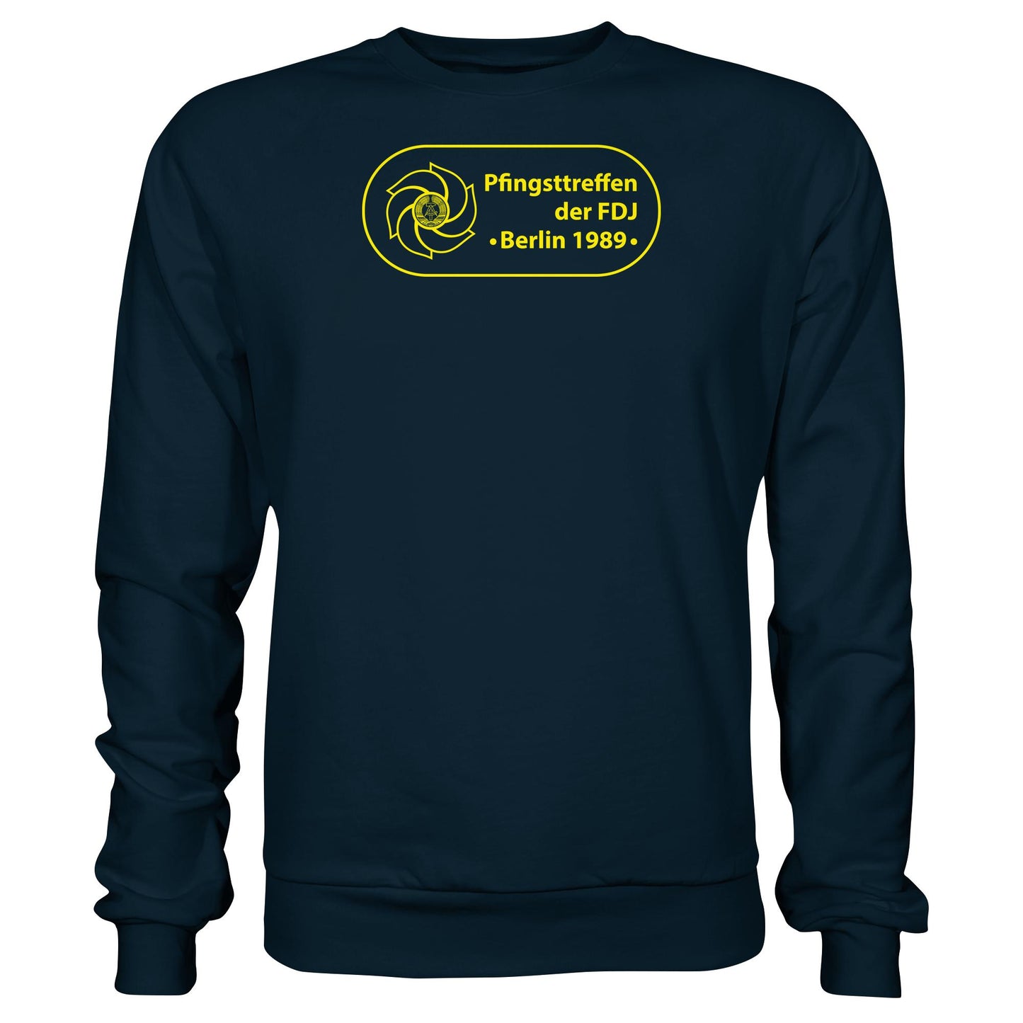 DDR Ostalgie Pullover Unisex • PFINGSTTREFFEN DER FDJ, BERLIN 1989
