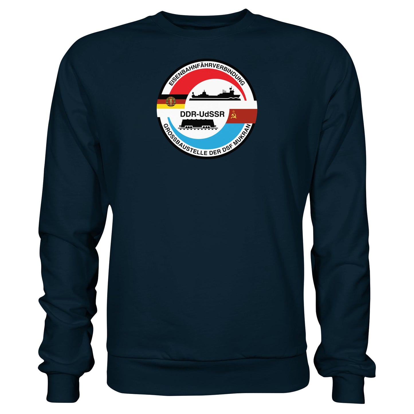 DDR Ostalgie Pullover Unisex • GROSSBAUSTELLE DER DSF MUKRAN