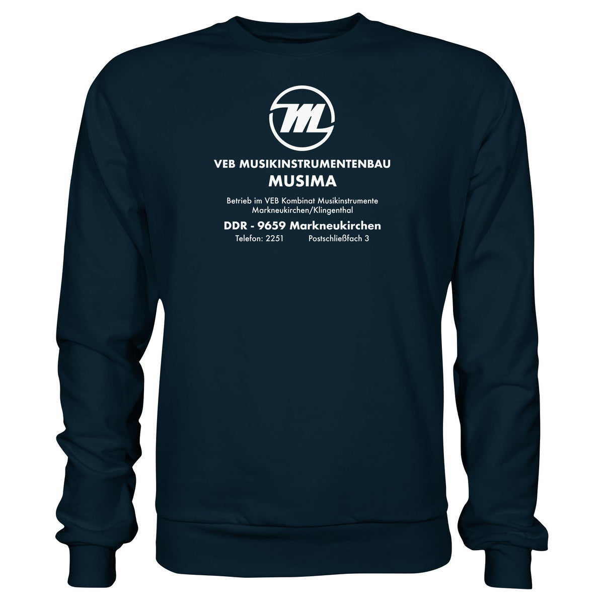 MUSIMA - VEB MUSIKINSTRUMENTENBAU KLINGENTHAL | DDR Ostalgie Pullover Unisex