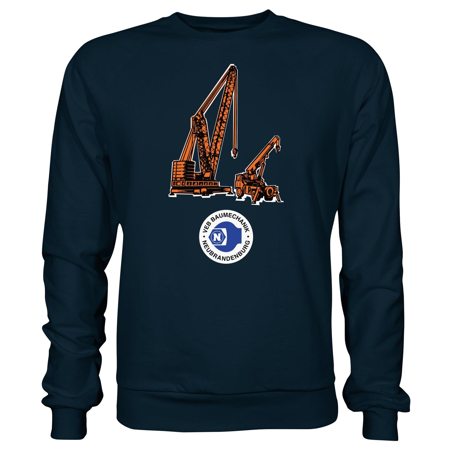 DDR Ostalgie Pullover Unisex • VEB BAUMECHANIK NEUBRANDENBURG